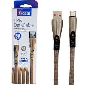 کابل کنفی فست شارژ 6 آمپر تایپ سی شوش 130C